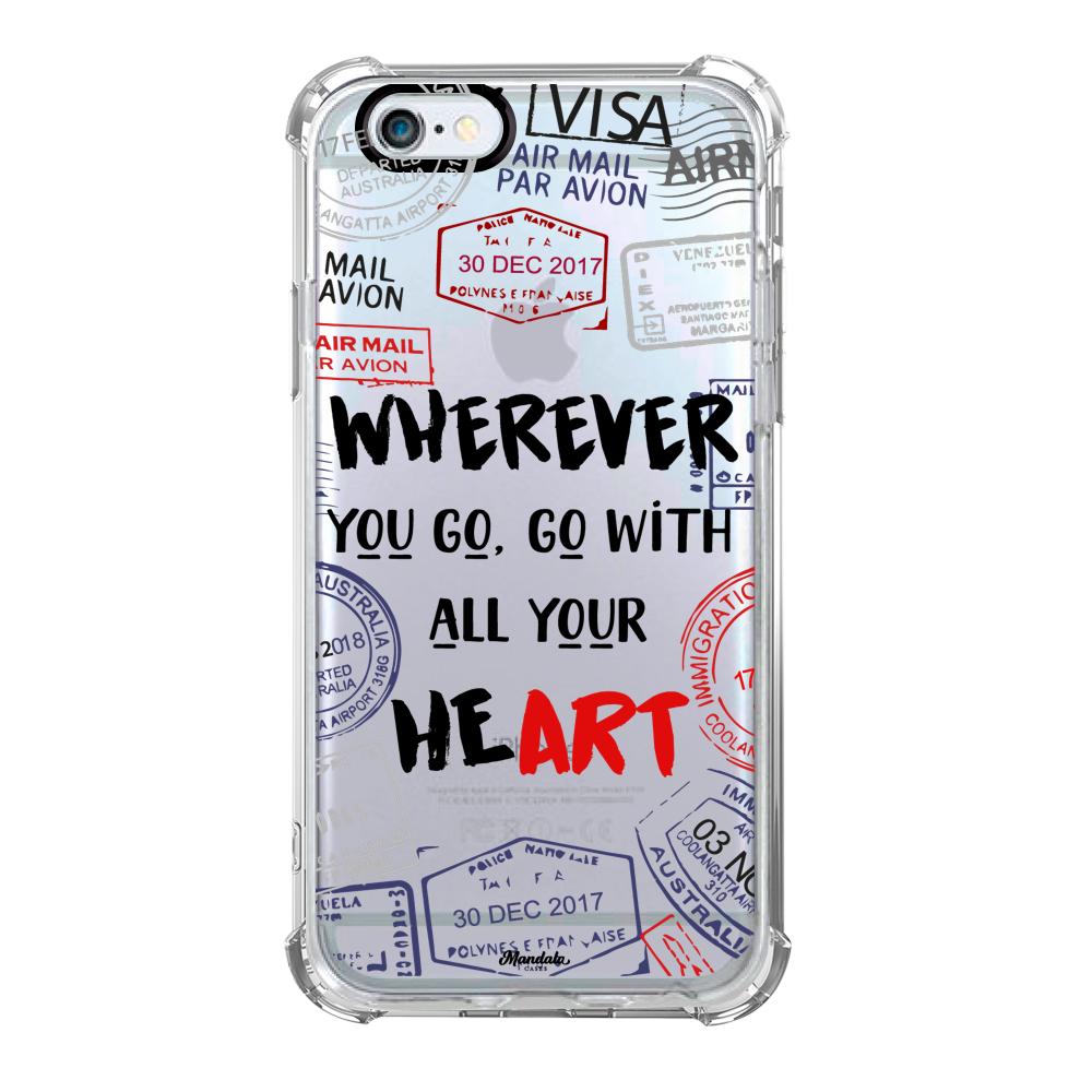 Case para iphone 6 plus Go With Your Heart - Mandala Cases