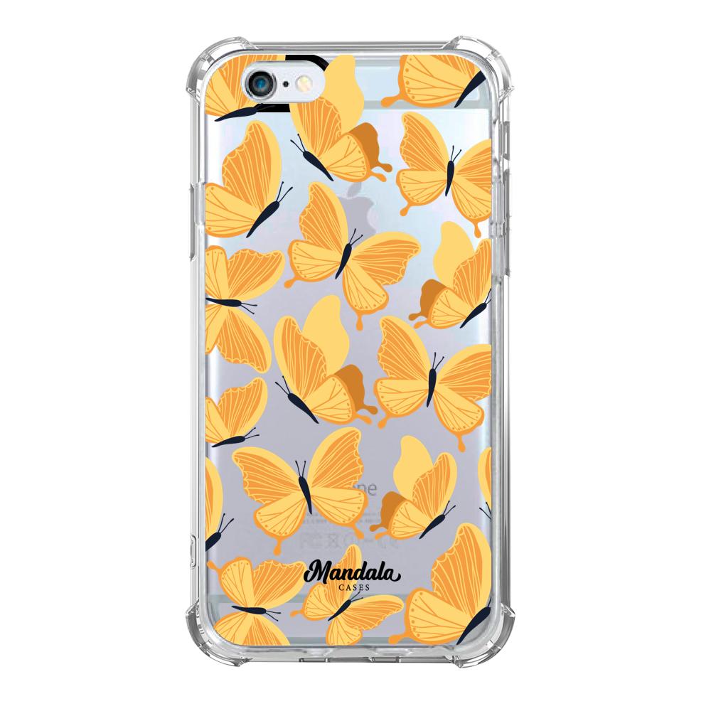 Estuches para iphone 6 plus - Yellow Butterflies Case  - Mandala Cases
