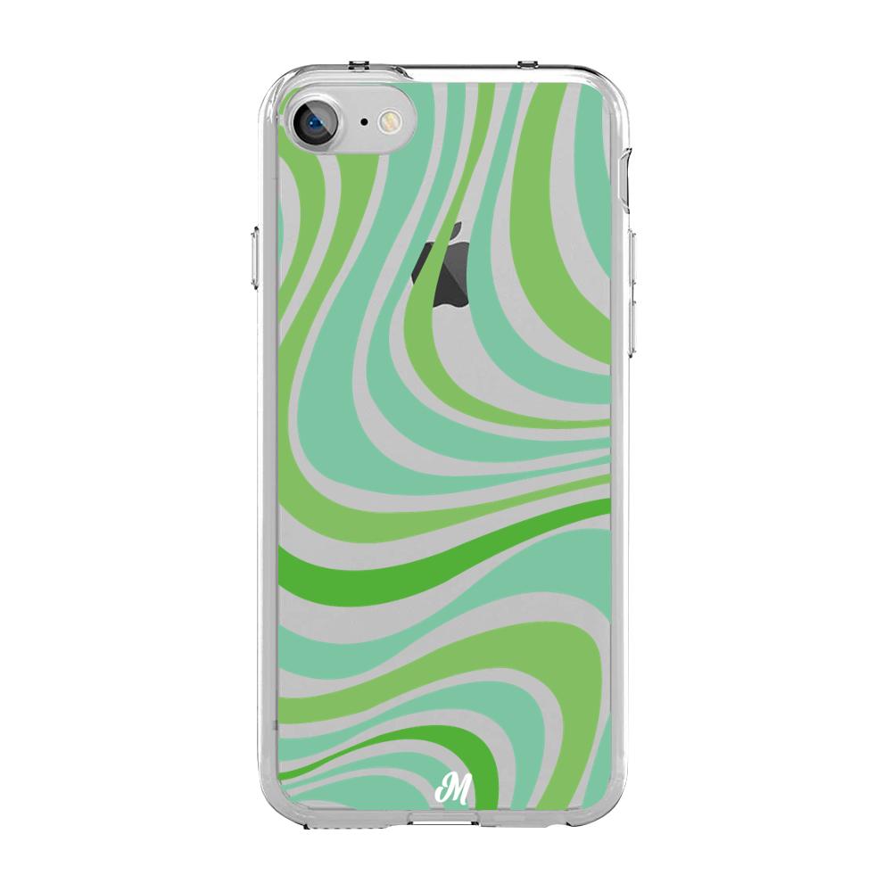 Case para iphone 7 Groovy verde - Mandala Cases