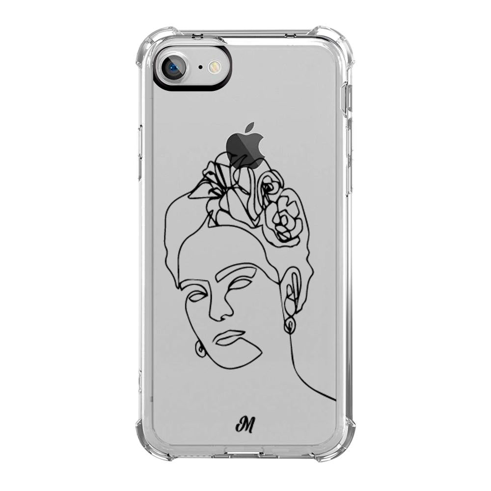 Estuches para iphone 7 - Frida Line Art Case  - Mandala Cases