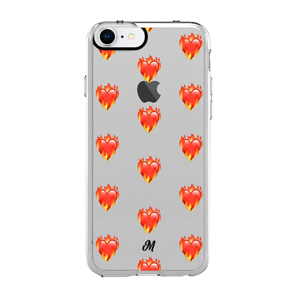 Case para iphone 7 de Corazón en llamas - Mandala Cases
