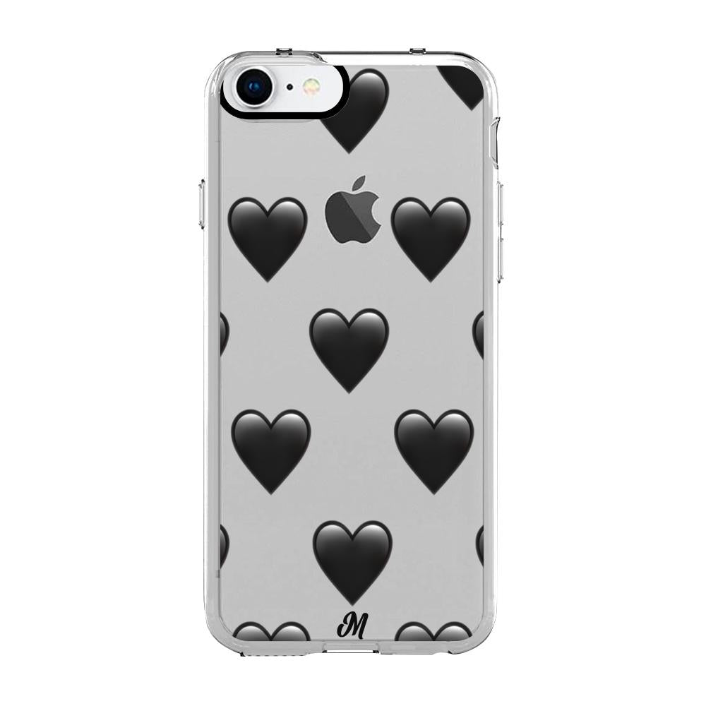 Case para iphone 7 de Corazón Negro - Mandala Cases