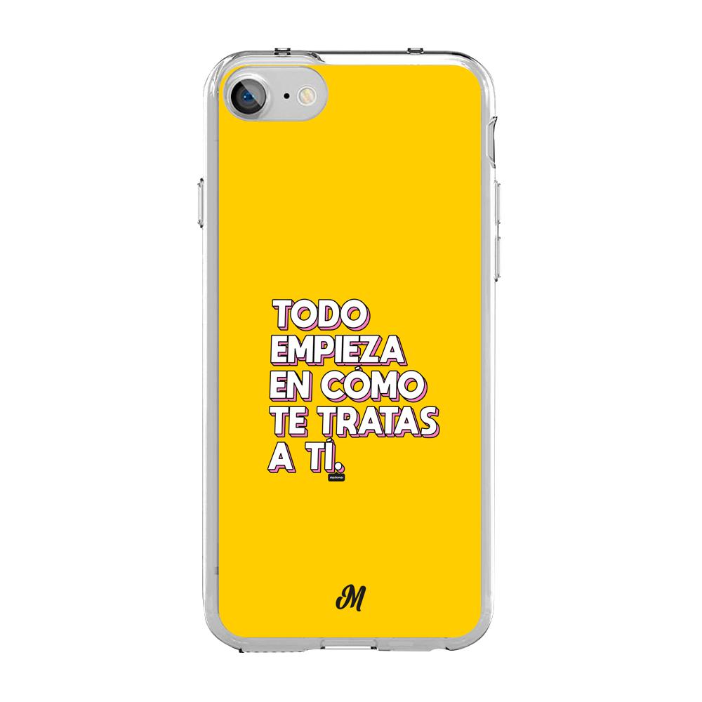 Estuches para iphone 7 - Empieza por ti Yellow Case  - Mandala Cases