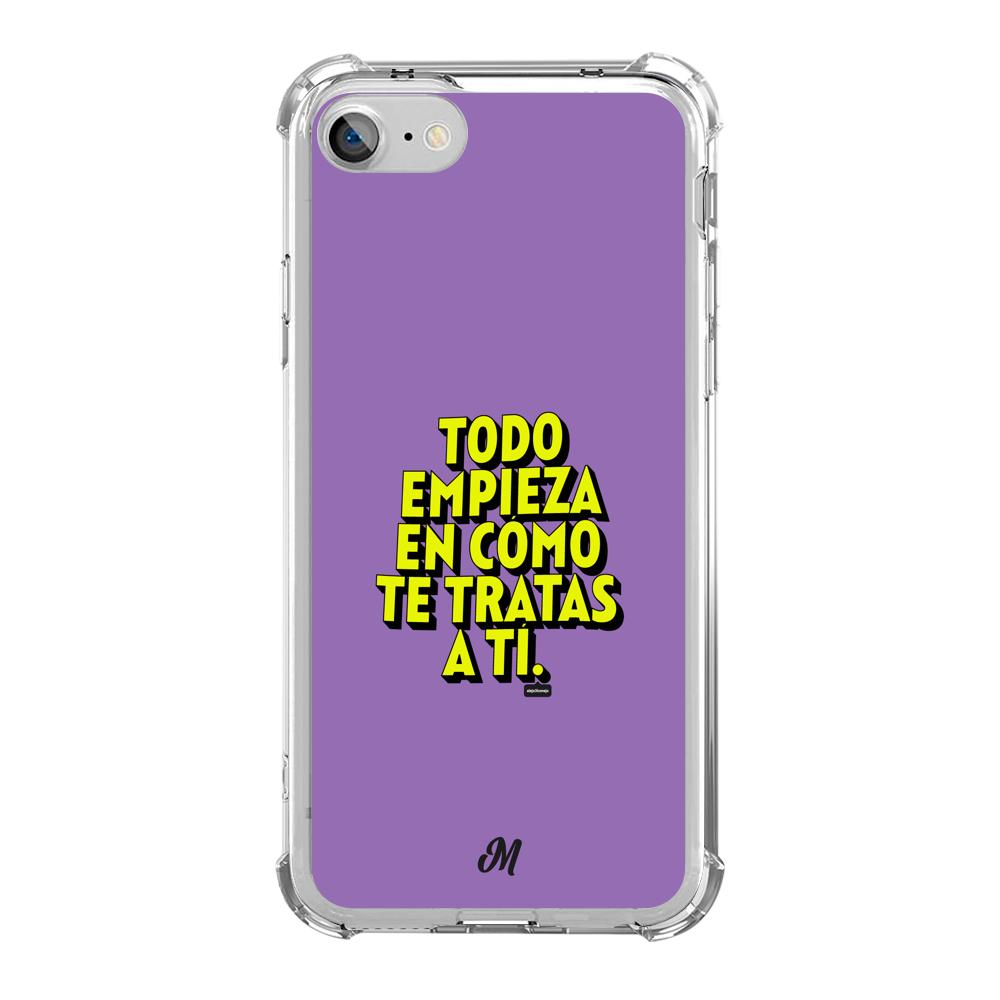 Estuches para iphone 7 - Empieza por ti Purple Case  - Mandala Cases