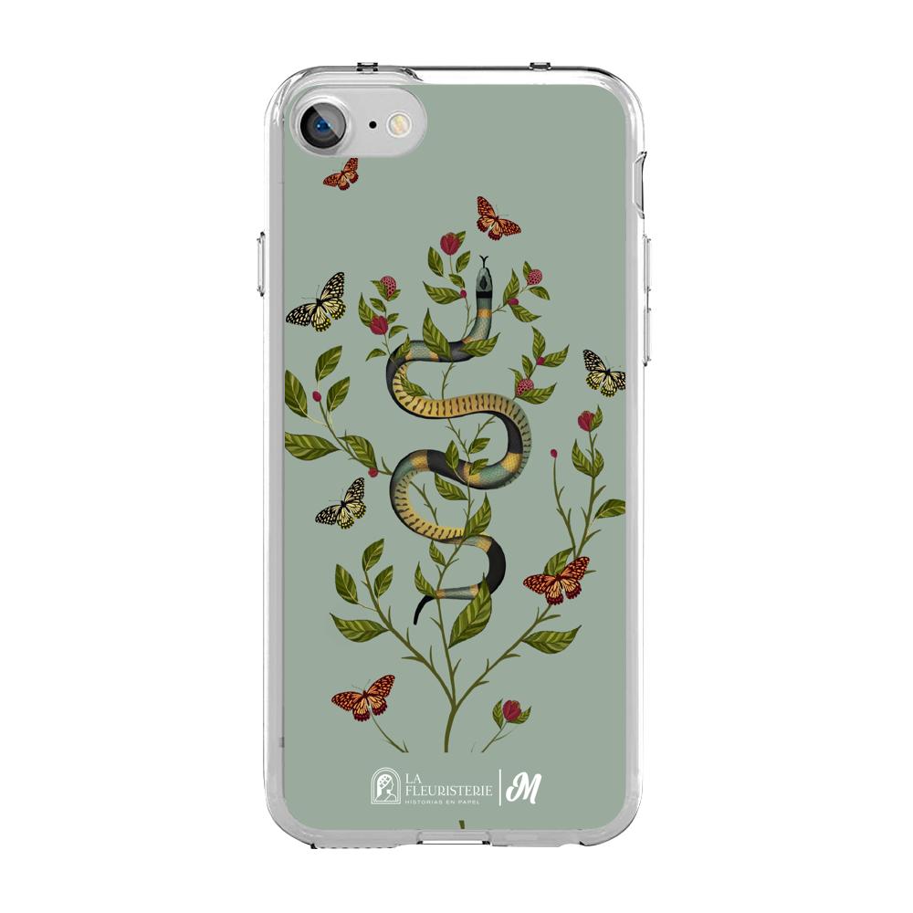 Case para iphone 7 Snake Flowers Menta - Mandala Cases