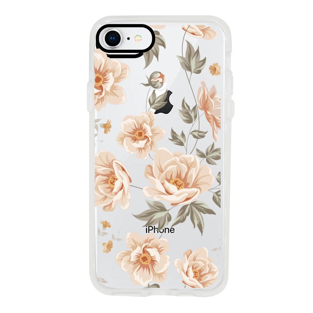 Case para iphone 7 de Flores Beige - Mandala Cases