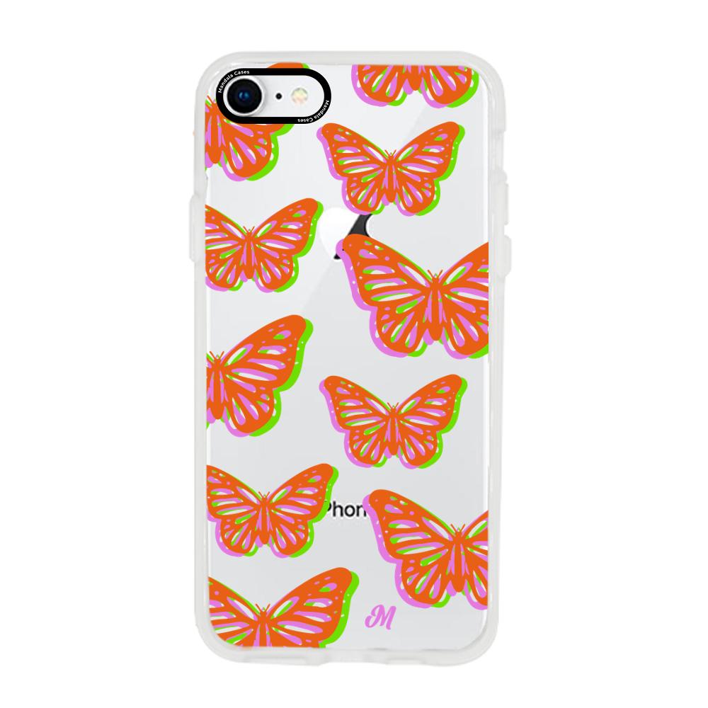 Case para iphone 7 Mariposas rojas aesthetic - Mandala Cases