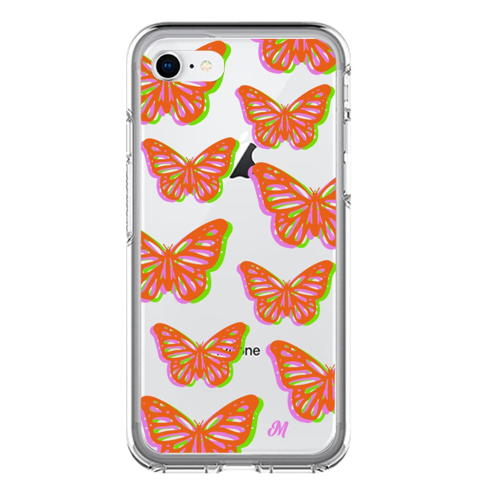 Case para iphone 7 Mariposas rojas aesthetic - Mandala Cases