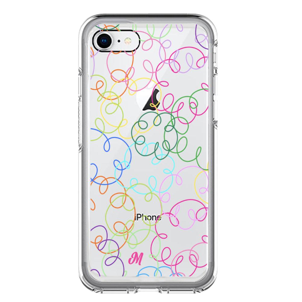 Case para iphone 7 Curly lines - Mandala Cases