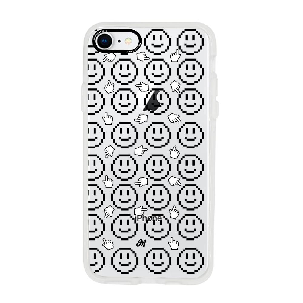 Case para iphone 7 Caritas pixel - Mandala Cases