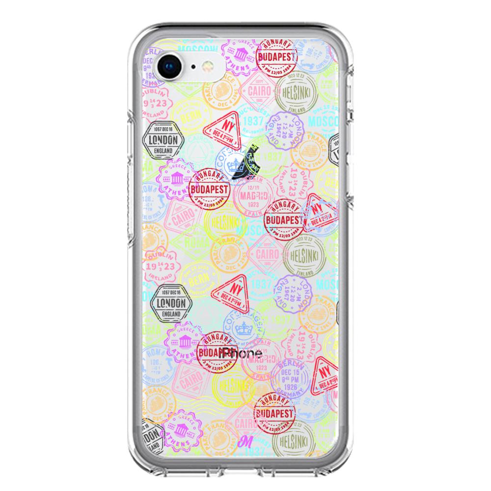 Case para iphone 7 Sellos viajeros - Mandala Cases