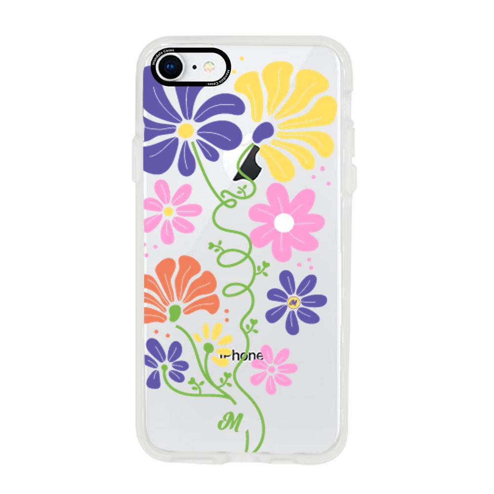 Case para iphone 7 Flores abstractas - Mandala Cases