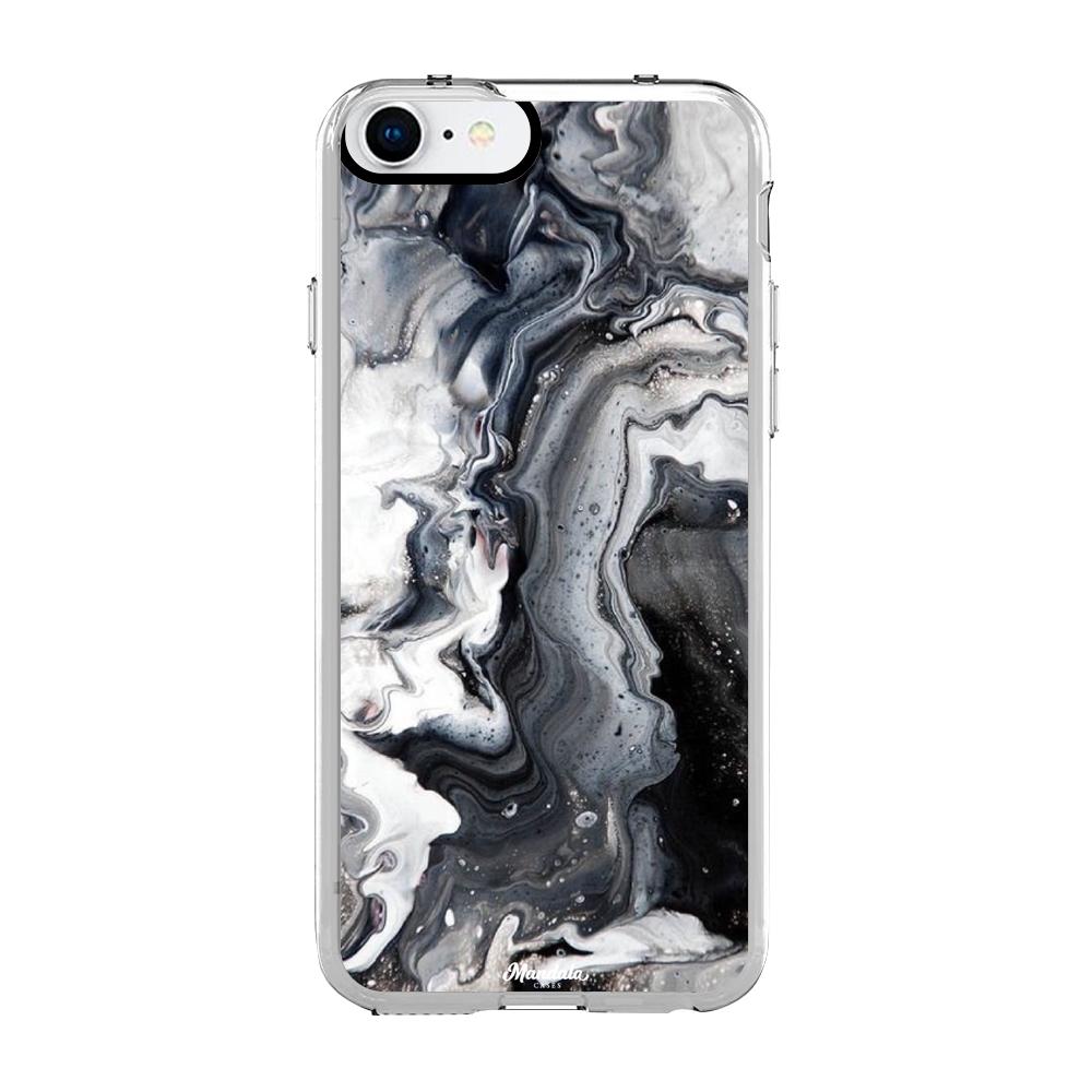 Case para iphone 7 de Marmol Negro - Mandala Cases