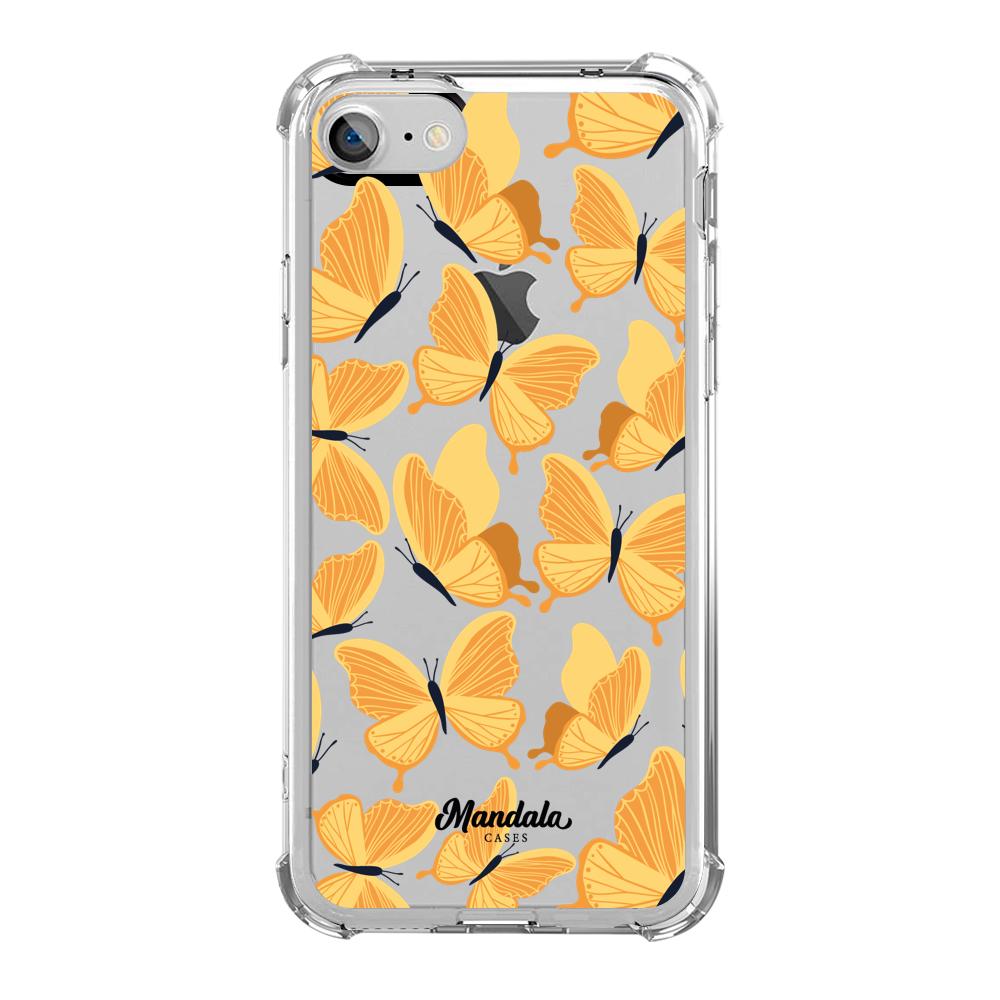 Estuches para iphone 7 - Yellow Butterflies Case  - Mandala Cases