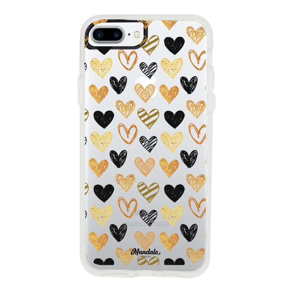 Case para iphone 7 plus Funda Corazones pequeños - Mandala Cases