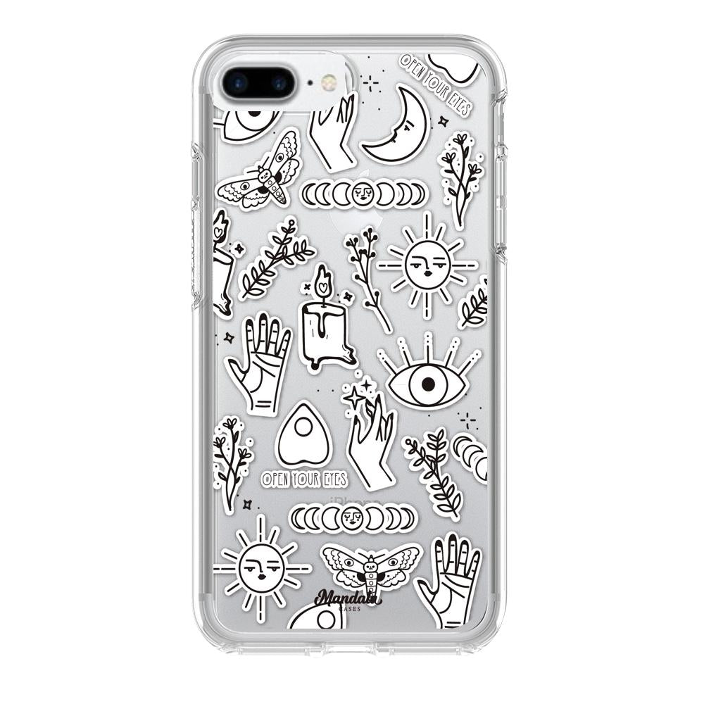 Case para iphone 7 plus Funda de Magia Blanca  - Mandala Cases