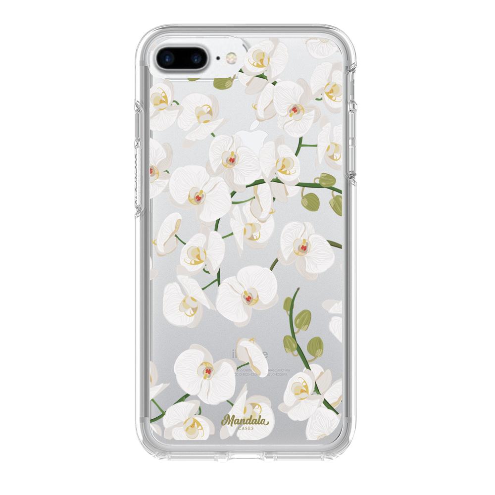 Case para iphone 7 plus Funda Orquídeas  - Mandala Cases