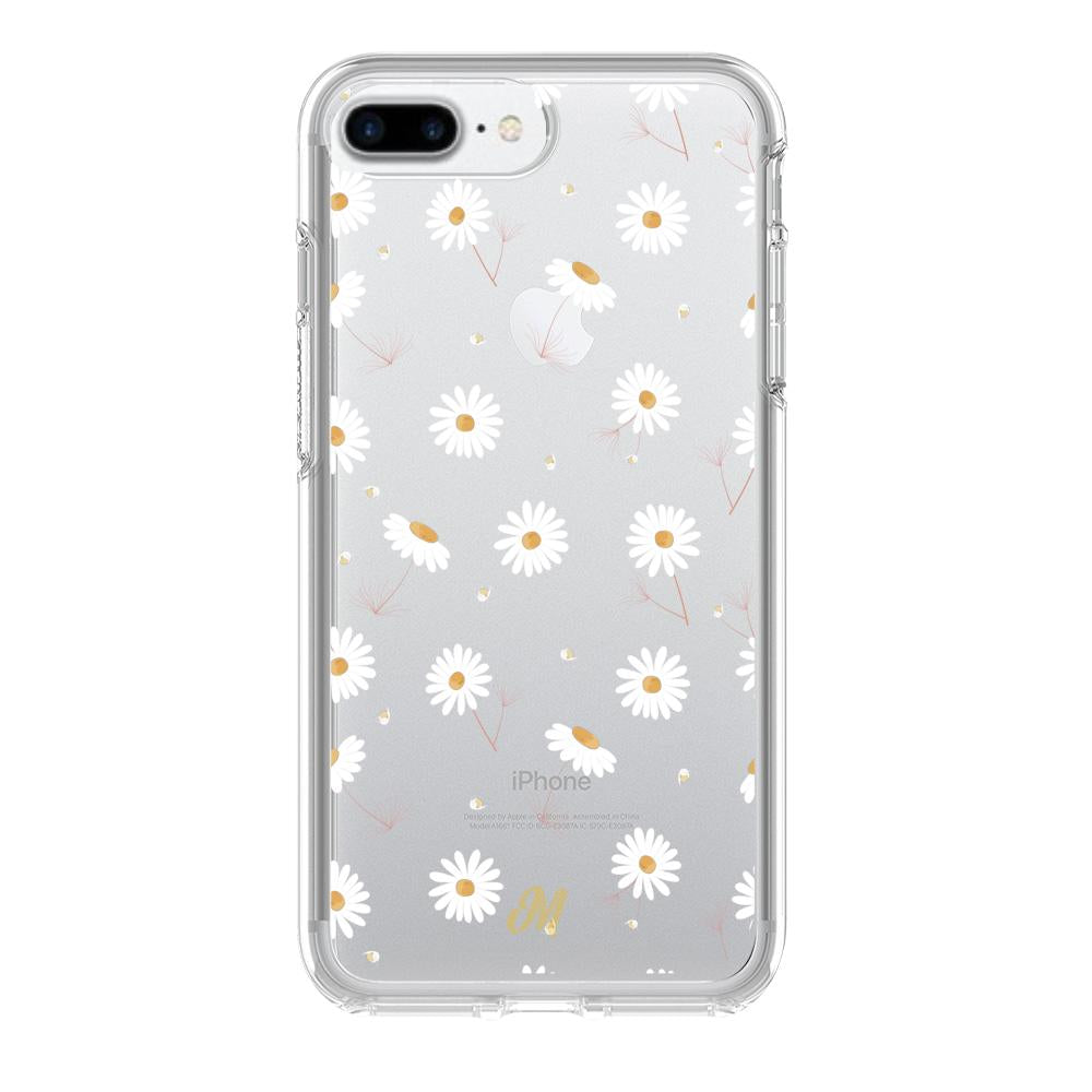 Case para iphone 7 plus Funda Flores Blancas Delicadas - Mandala Cases