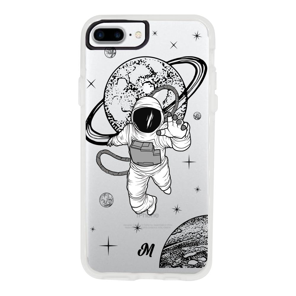 Case para iphone 7 plus Funda Saturno Astronauta - Mandala Cases
