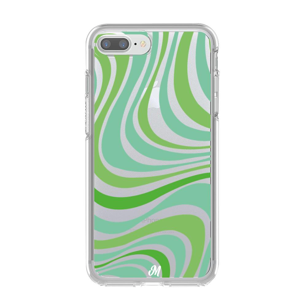 Case para iphone 7 plus Groovy verde - Mandala Cases