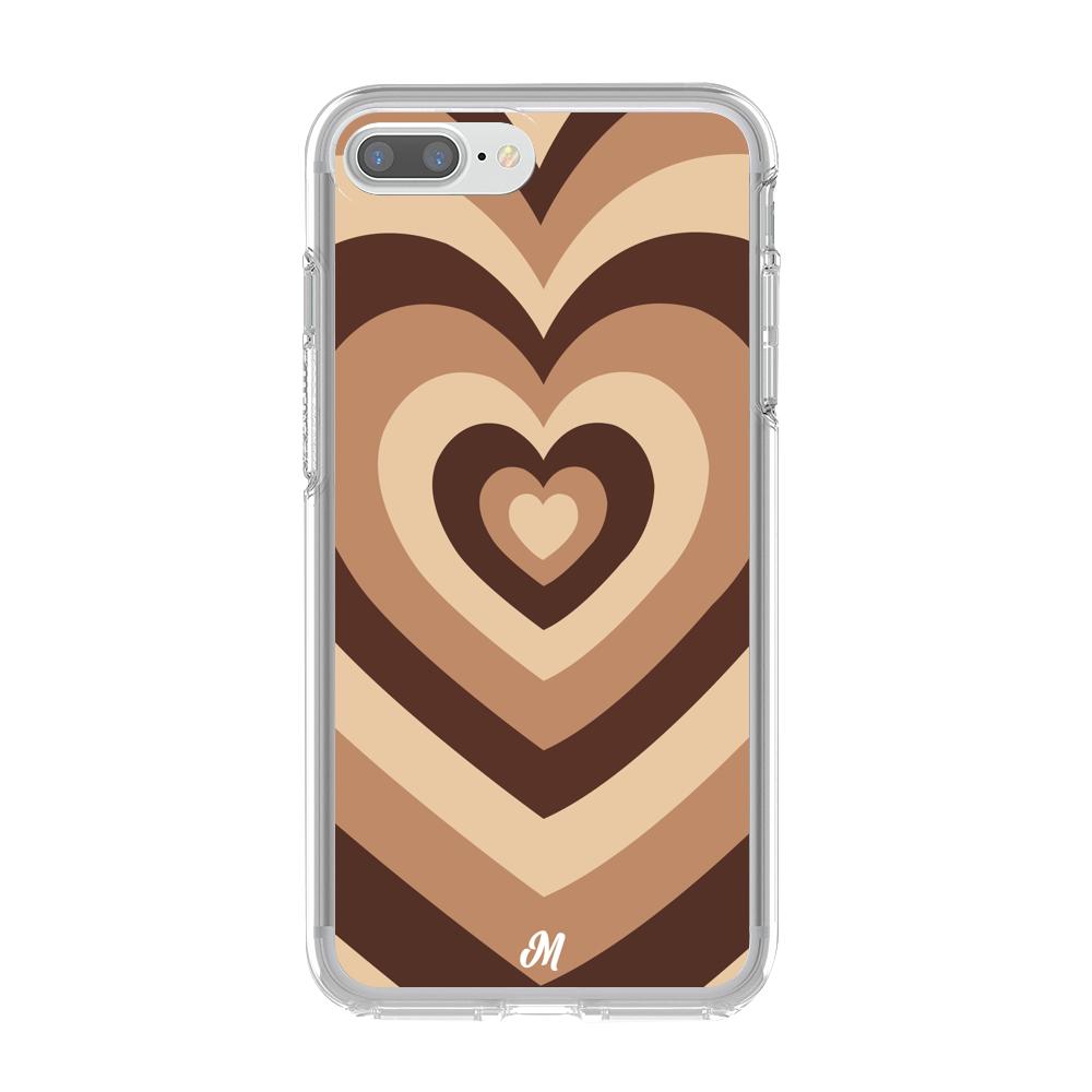 Case para iphone 7 plus Corazón café - Mandala Cases