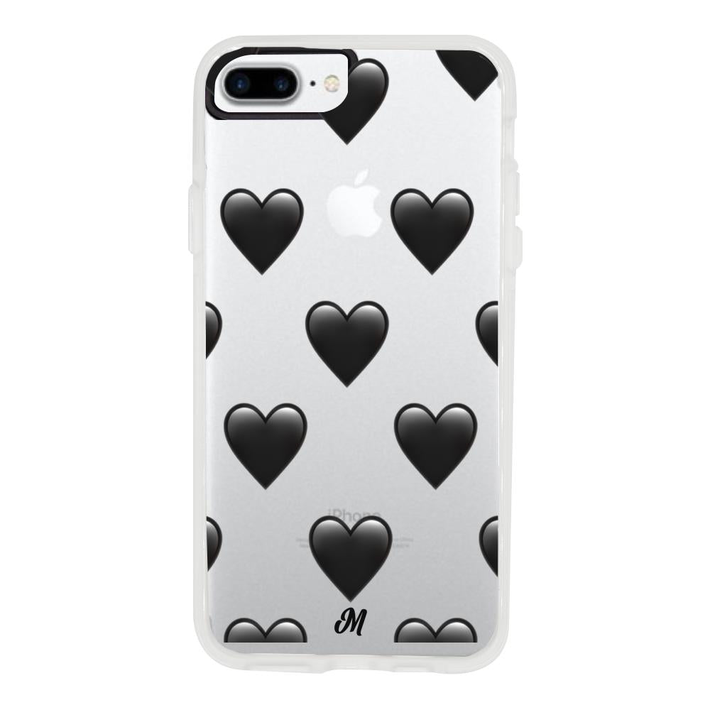 Case para iphone 7 plus de Corazón Negro - Mandala Cases