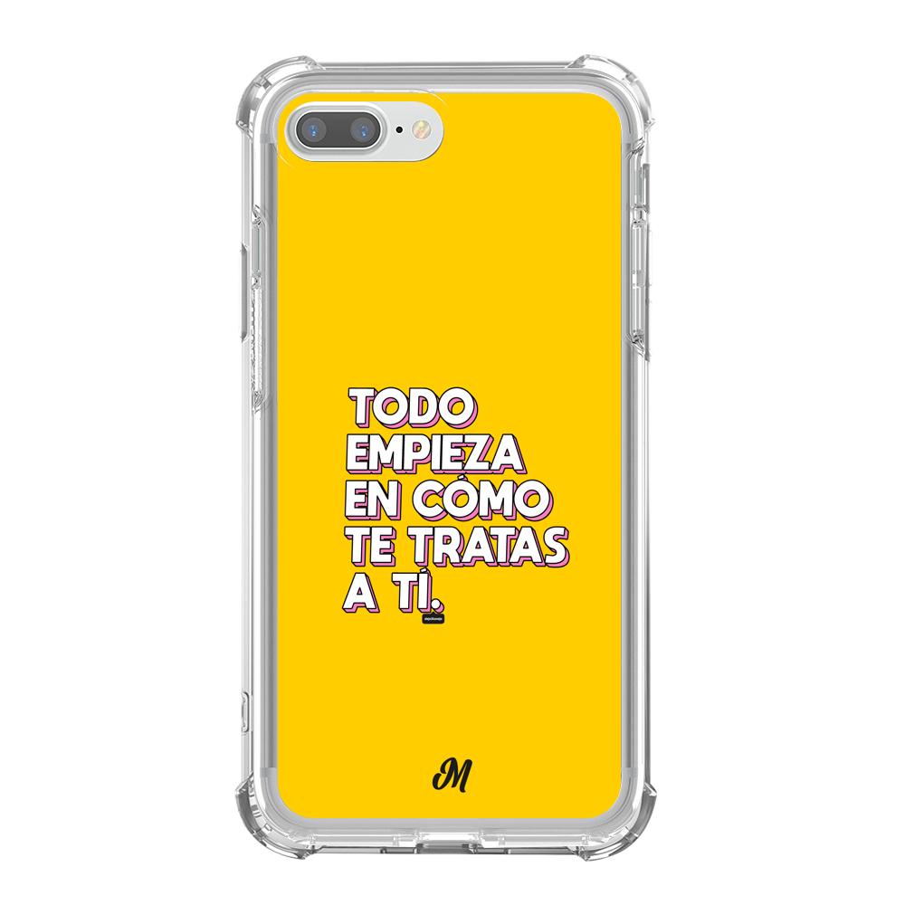 Estuches para iphone 7 plus - Empieza por ti Yellow Case  - Mandala Cases