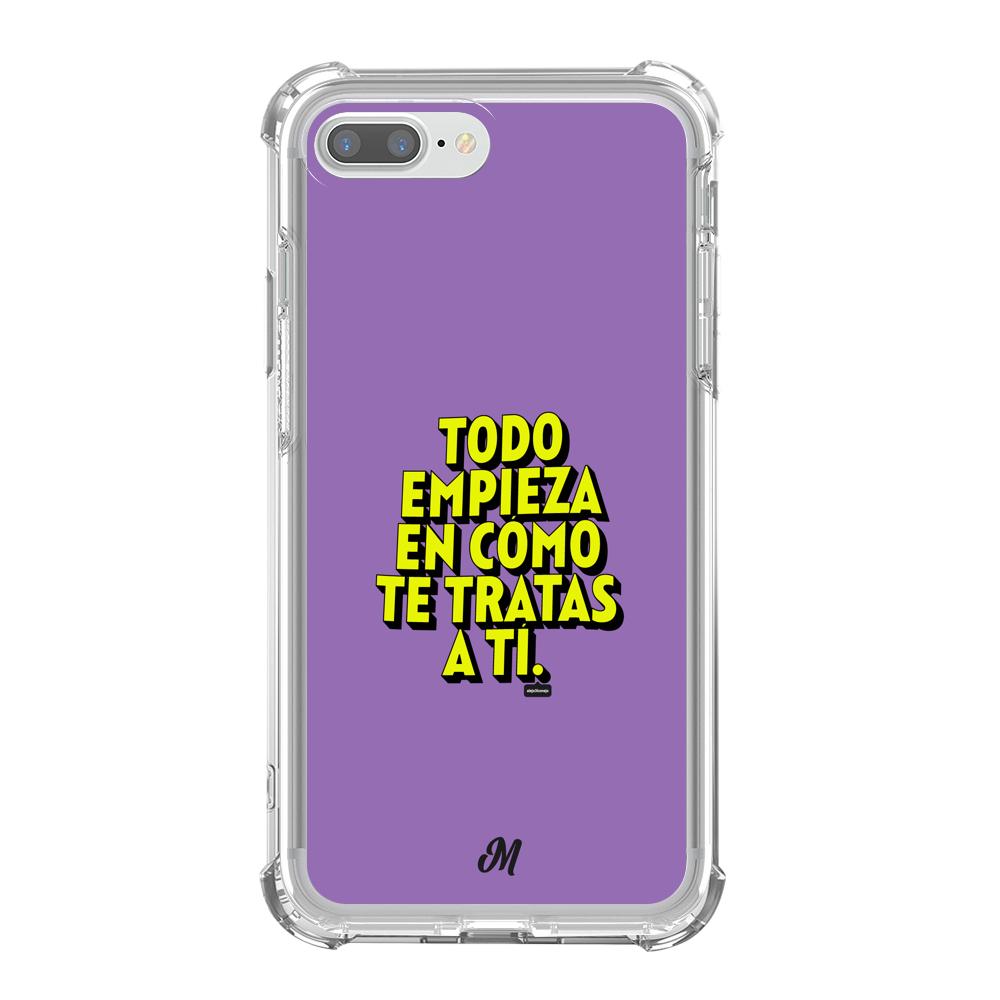 Estuches para iphone 7 plus - Empieza por ti Purple Case  - Mandala Cases