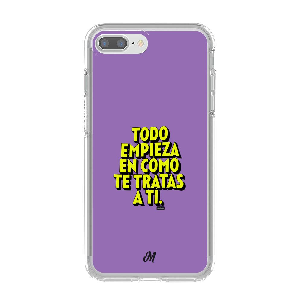 Estuches para iphone 7 plus - Empieza por ti Purple Case  - Mandala Cases