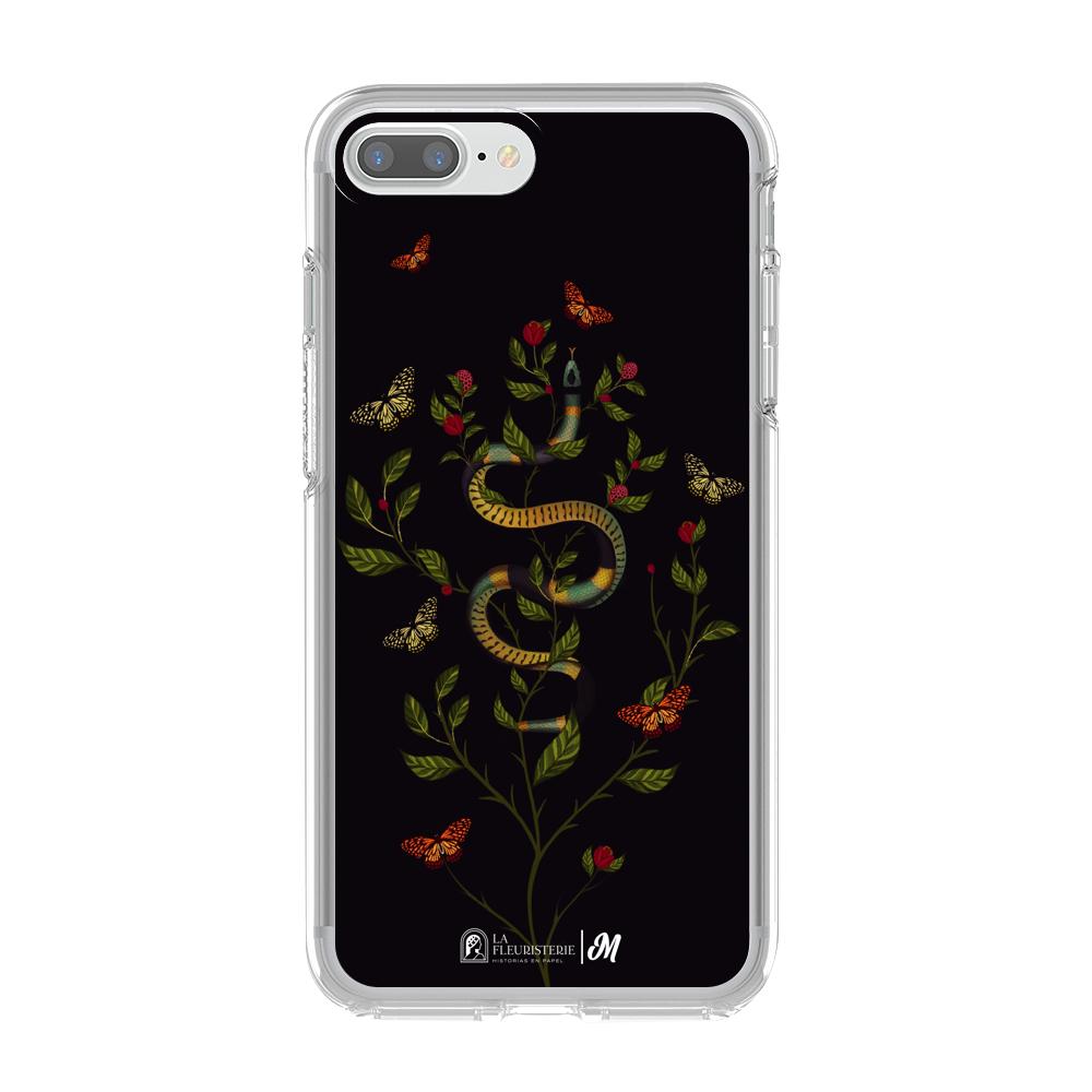 Case para iphone 7 plus Sanke Flowers Negra - Mandala Cases