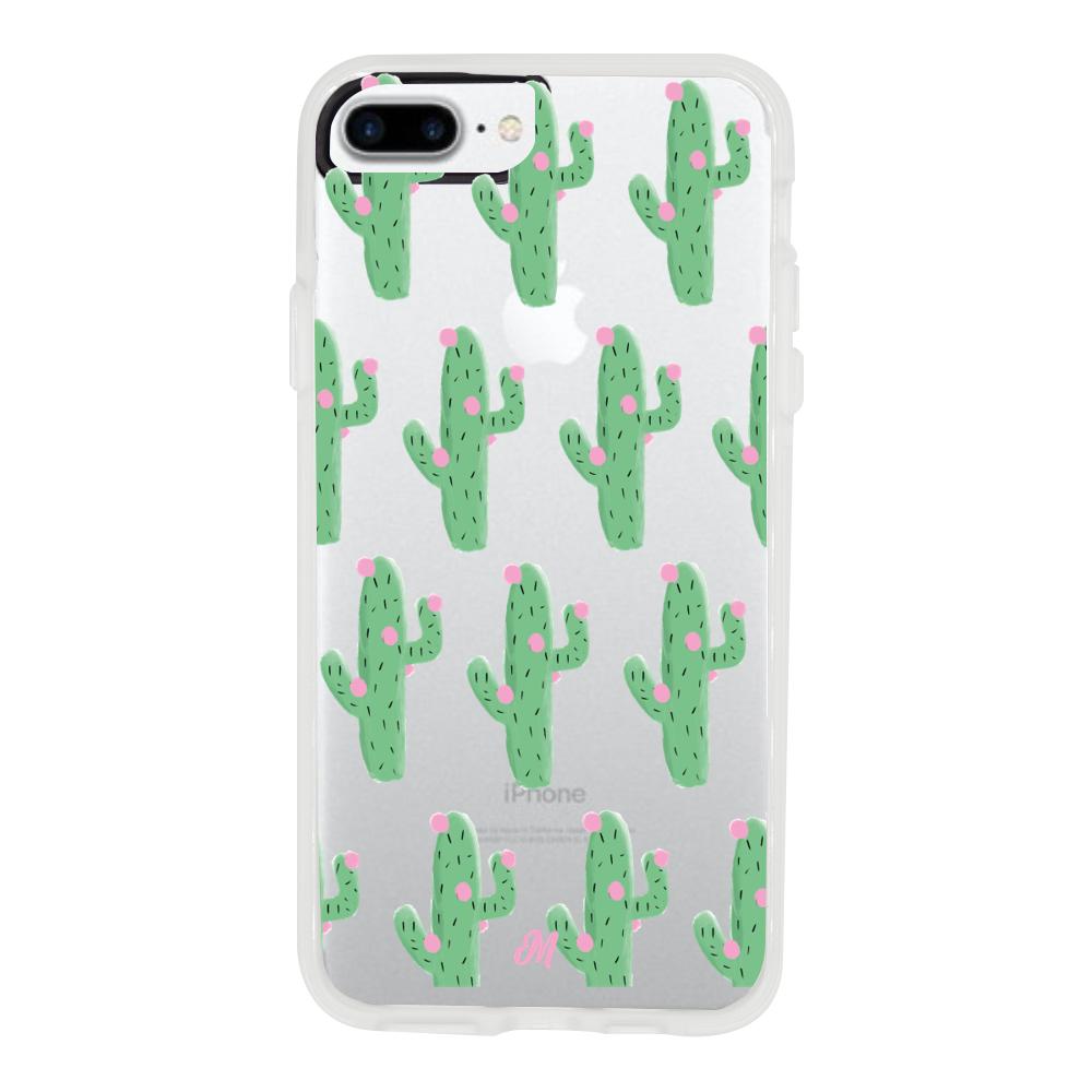 Case para iphone 7 plus Cactus Con Flor Rosa  - Mandala Cases
