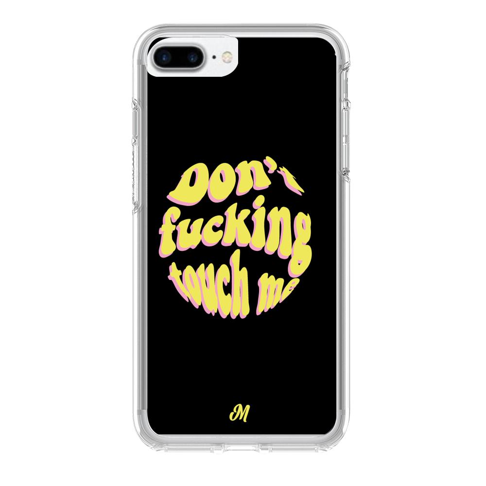 Case para iphone 7 plus Don't fucking touch me amarillo - Mandala Cases