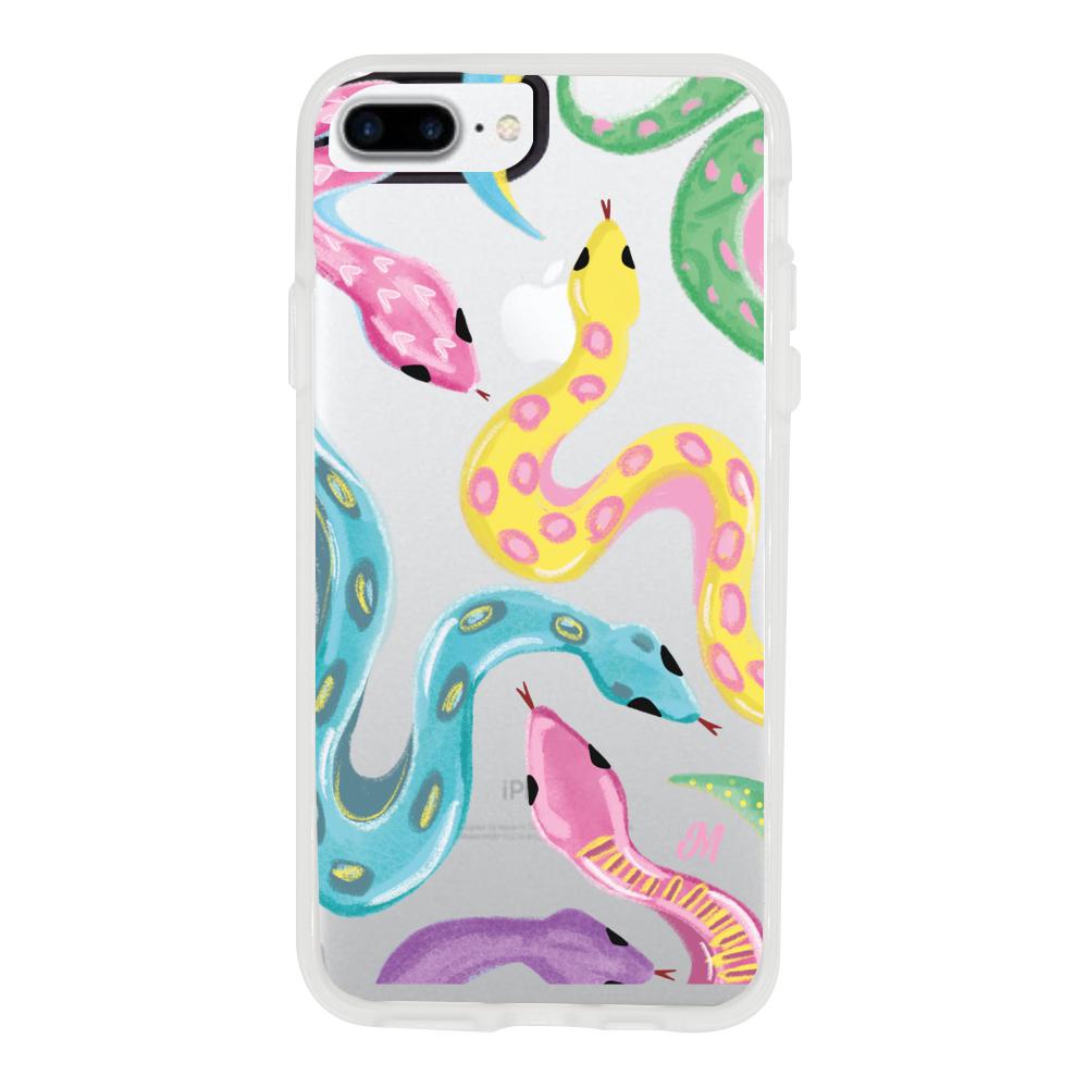 Case para iphone 7 plus Serpientes coloridas - Mandala Cases