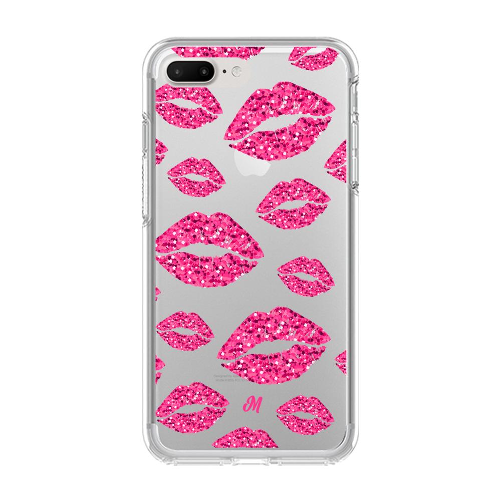 Case para iphone 7 plus Glitter kiss - Mandala Cases