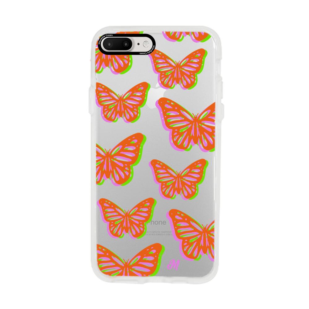 Case para iphone 7 plus Mariposas rojas aesthetic - Mandala Cases