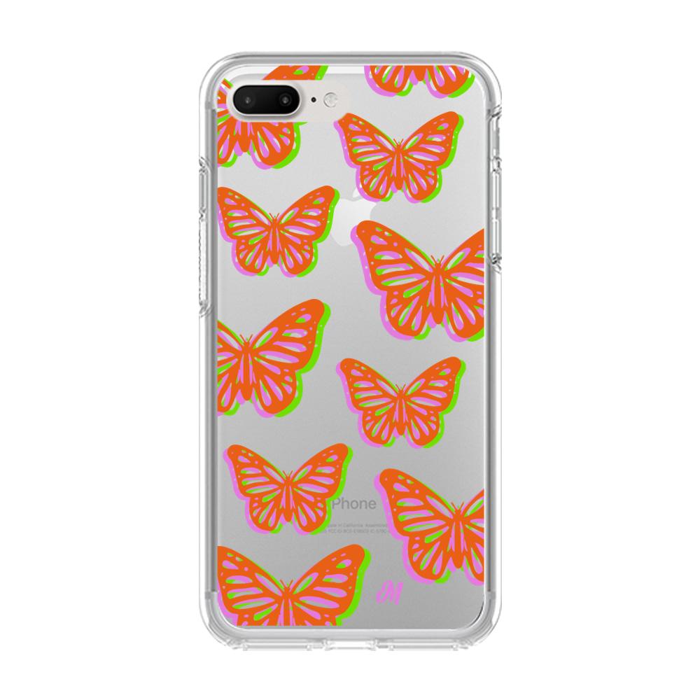 Case para iphone 7 plus Mariposas rojas aesthetic - Mandala Cases