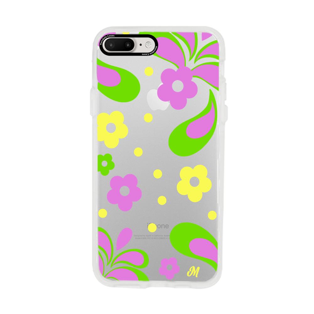Case para iphone 7 plus Flores moradas aesthetic - Mandala Cases