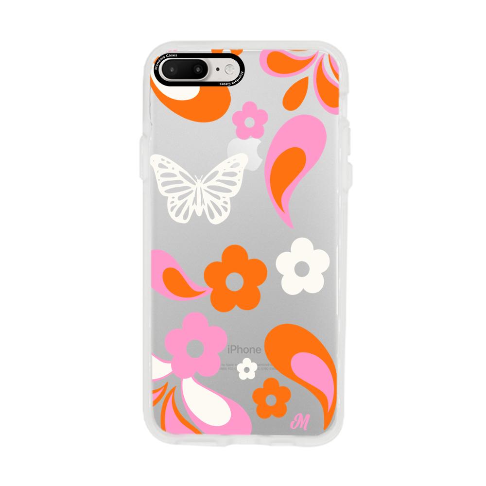 Case para iphone 7 plus Flores rojas aesthetic - Mandala Cases