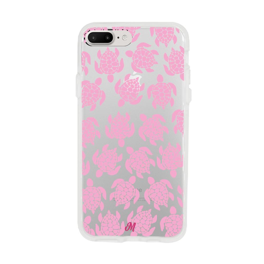 Case para iphone 7 plus Tortugas rosa - Mandala Cases