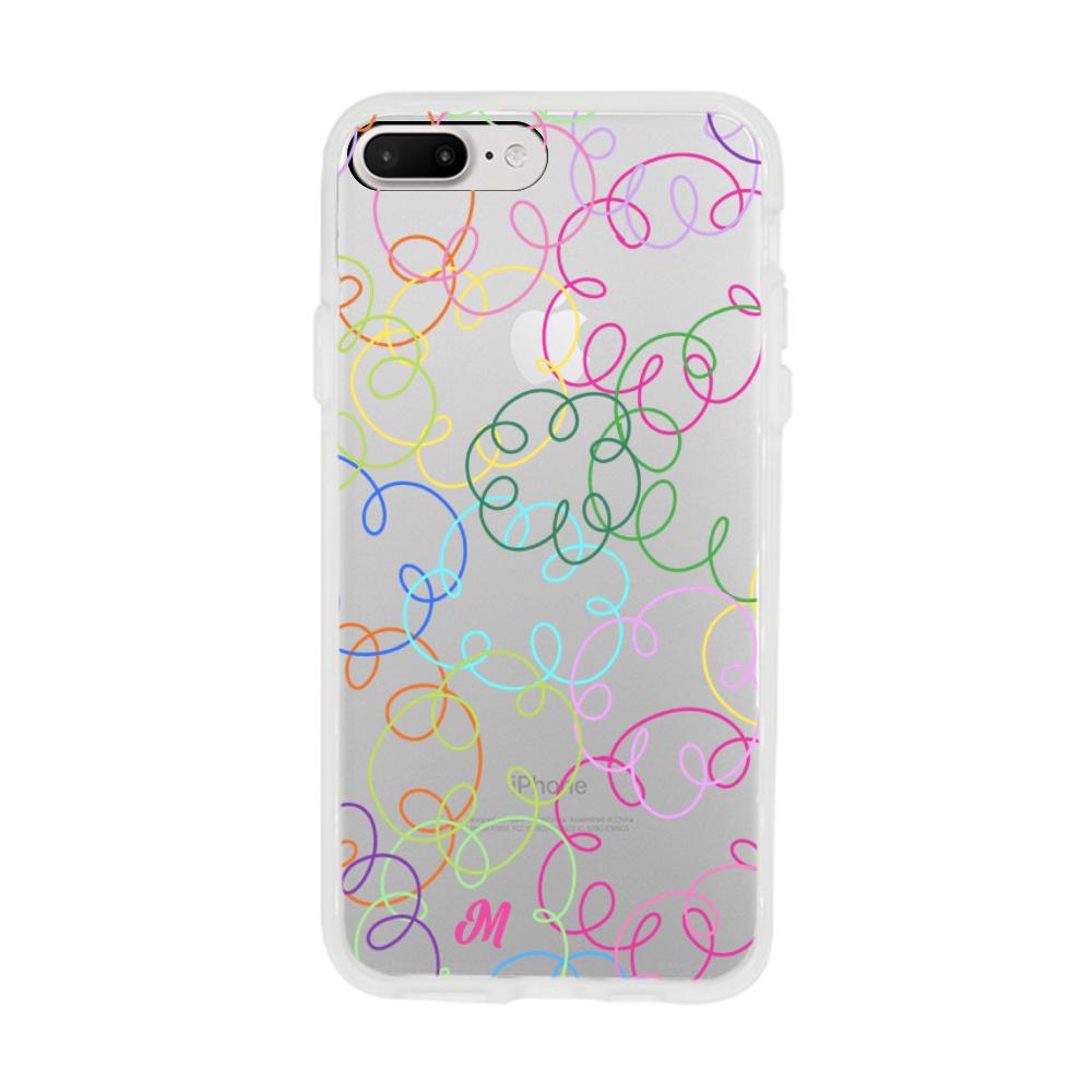 Case para iphone 7 plus Curly lines - Mandala Cases