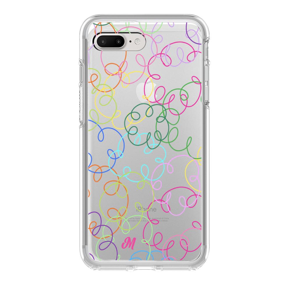 Case para iphone 7 plus Curly lines - Mandala Cases