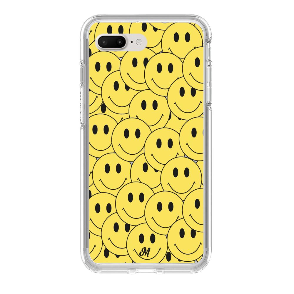Case para iphone 7 plus Yellow happy faces - Mandala Cases