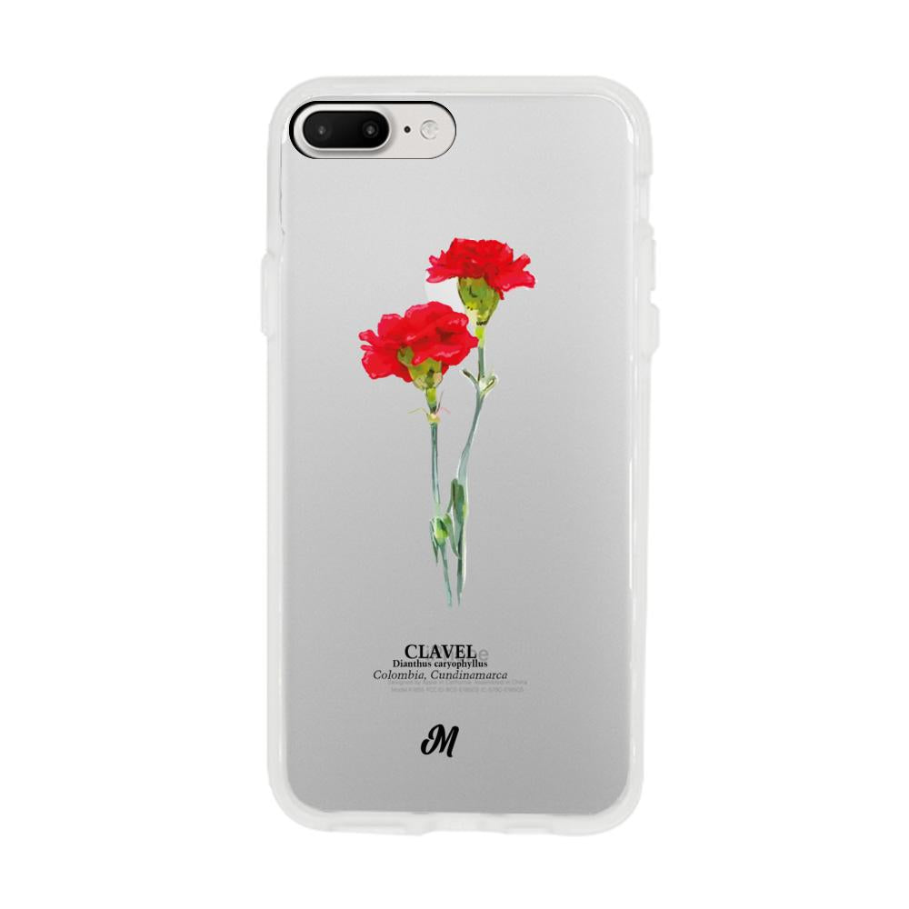 Case para iphone 7 plus Claveles Rojos - Mandala Cases