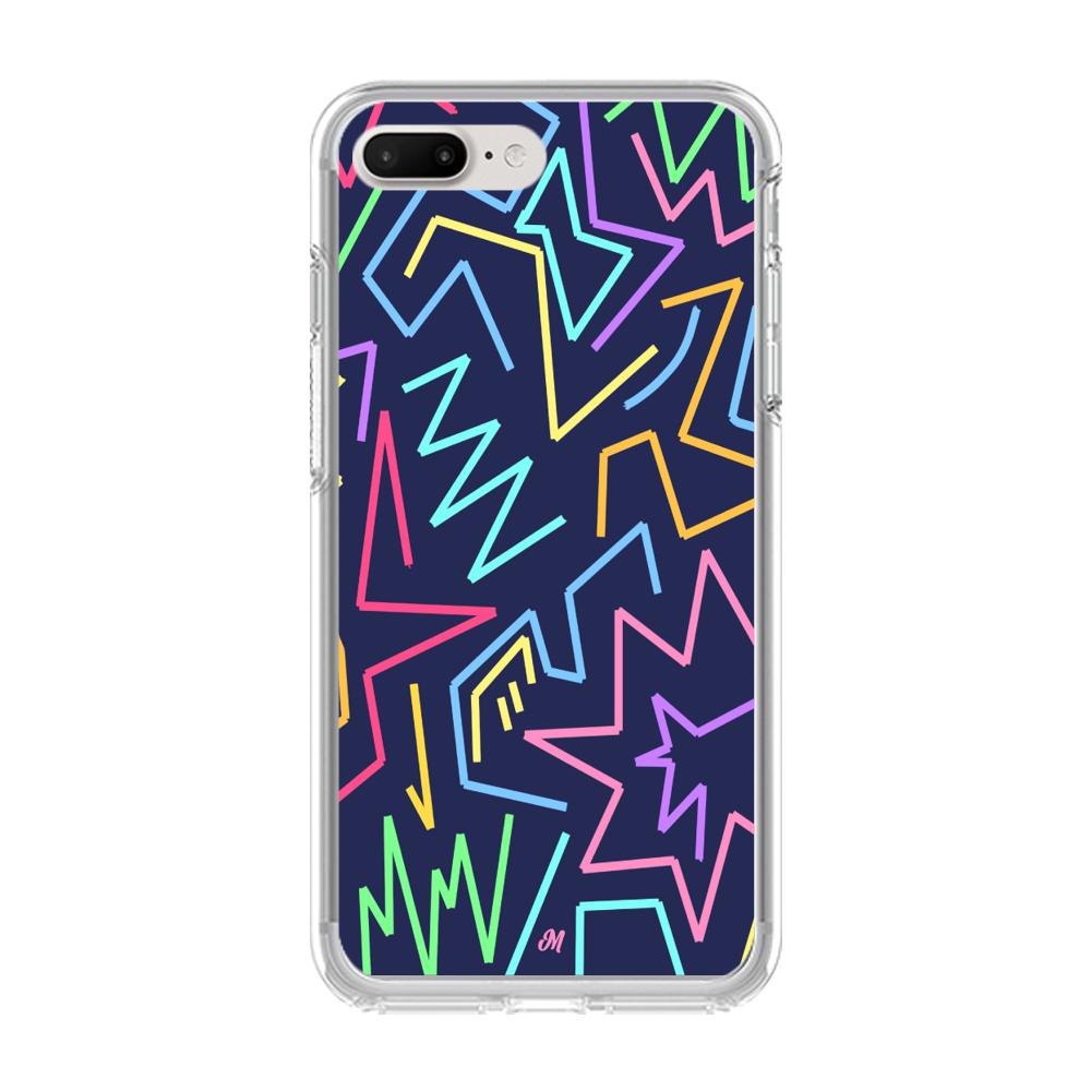Case para iphone 7 plus Lineas Magneticas Coloridas - Mandala Cases