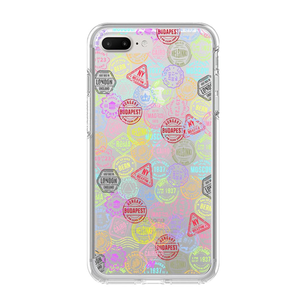 Case para iphone 7 plus Sellos viajeros - Mandala Cases