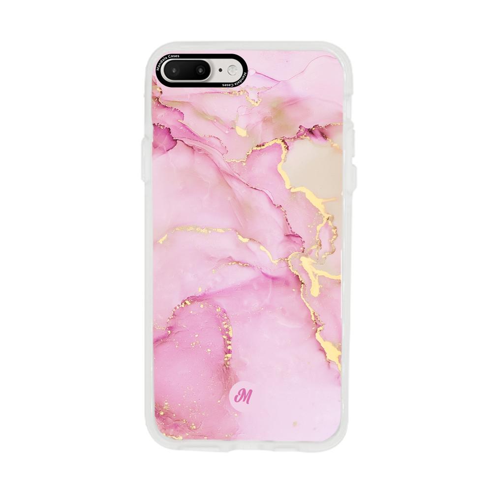 Cases para iphone 7 plus Pink marble - Mandala Cases