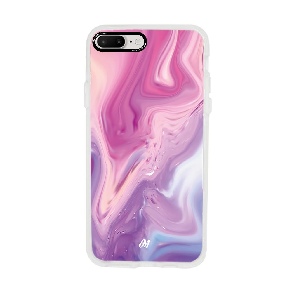 Cases para iphone 7 plus Marmol liquido pink - Mandala Cases