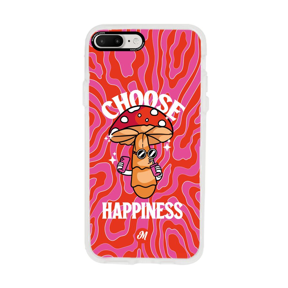 Cases para iphone 7 plus Choose happiness - Mandala Cases