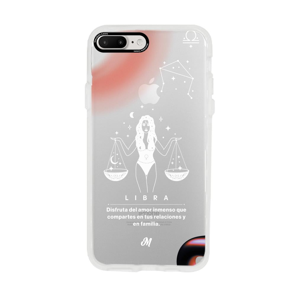 Cases para iphone 7 plus LIBRA 24 TRASNPARENTE - Mandala Cases
