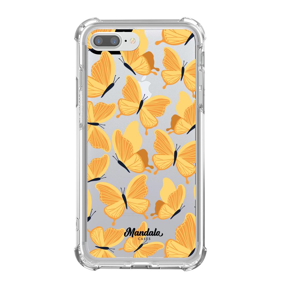 Estuches para iphone 7 plus - Yellow Butterflies Case  - Mandala Cases